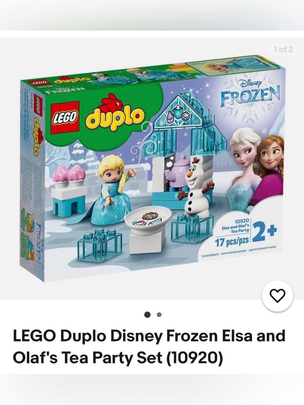 Duplo Disney Frozen Elsa and Olaf's Tea Party Set (10920)